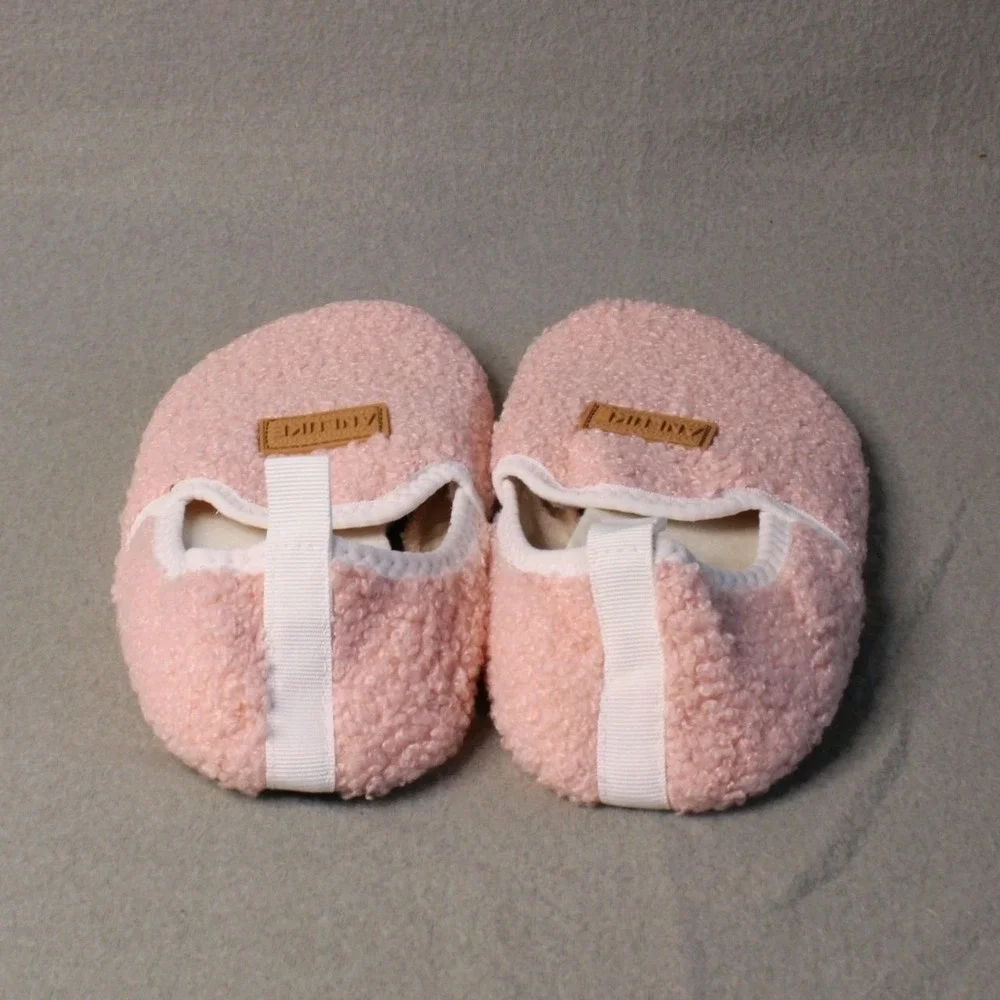 Toddler Girls Anluke Foldable Slippers For Easy Travel Pink Fits Size US 12/13